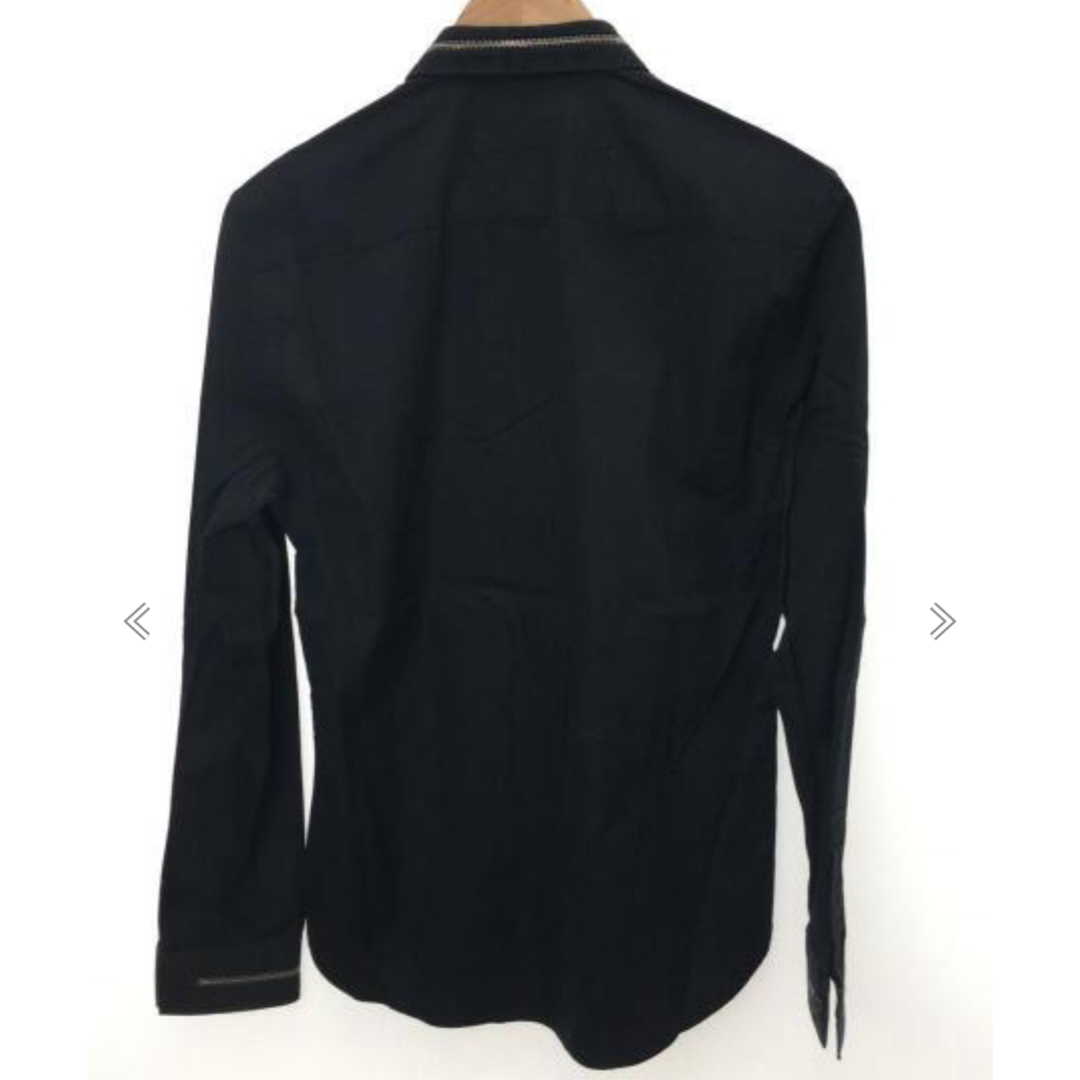 GIVENCHY(ジバンシィ)の中古GIVENCHYRICCARDOTISCIZIP装飾ドレスシャツS メンズのトップス(シャツ)の商品写真