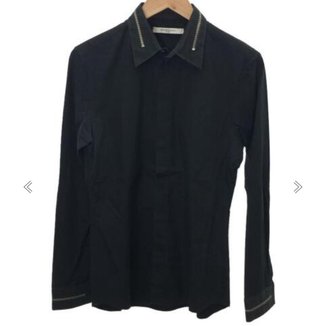 GIVENCHY(ジバンシィ)の中古GIVENCHYRICCARDOTISCIZIP装飾ドレスシャツS メンズのトップス(シャツ)の商品写真