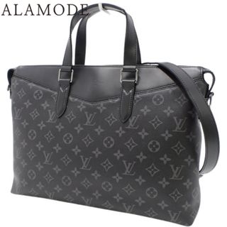 ルイヴィトン(LOUIS VUITTON)のLOUIS VUITTON(ルイ・ヴィトン) モノグラム・エクリプス ブリーフケース・エクスプローラー ビジネスバッグ 2WAY 斜め掛け ショルダー ブラック黒 グレー灰 メタルシルバー金具 M40566(2023年12月現在現行品) メンズ 40802079205【中古】【アラモード】(ビジネスバッグ)