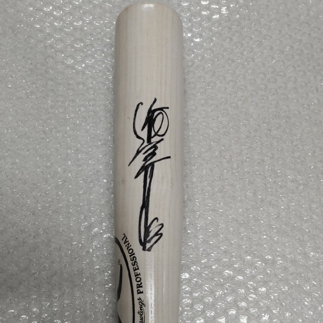 Rawlings - 元阪神タイガース 真弓明信氏 直筆サイン入りバット Rawlings - 元阪神タイガース 真弓明信氏 直筆サイン入りバット