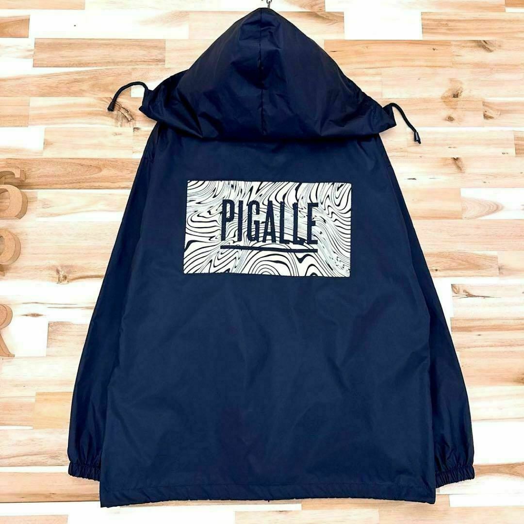 55裄丈【ピガール】PIGALLE ナイロン コーチジャケット 軽量 S