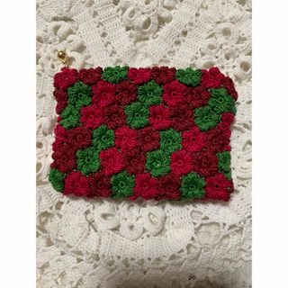 ハンドメイド　お花のポーチ(ポーチ)