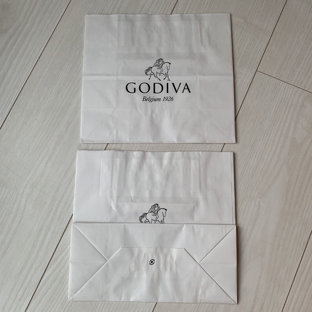 GODIVA(ゴディバ)の飲食店 GODIVA 紙袋 パブロ ショップ袋　ショッパー レディースのバッグ(ショップ袋)の商品写真