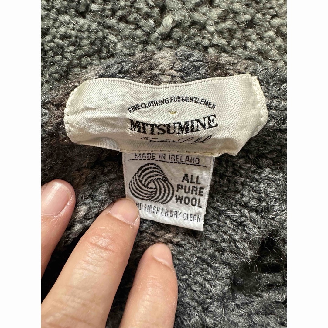 Mitsumine(ミツミネ)のMITSUMINE  マフラー　ニット　アイルランド製　ウール100% メンズのファッション小物(マフラー)の商品写真