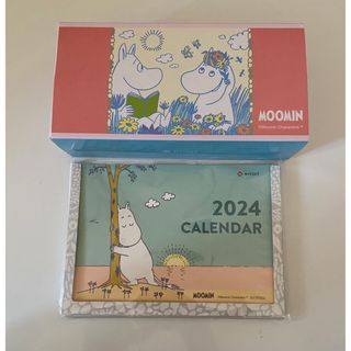 ムーミン(MOOMIN)の☆新品☆ニッセイムーミン卓上カレンダーとジャガードタオルハンカチセット☆(ハンカチ)