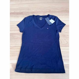 トミーヒルフィガー(TOMMY HILFIGER)の【タグ付き未使用】メンズ トップス 半袖 ネイビー S(Tシャツ/カットソー(半袖/袖なし))