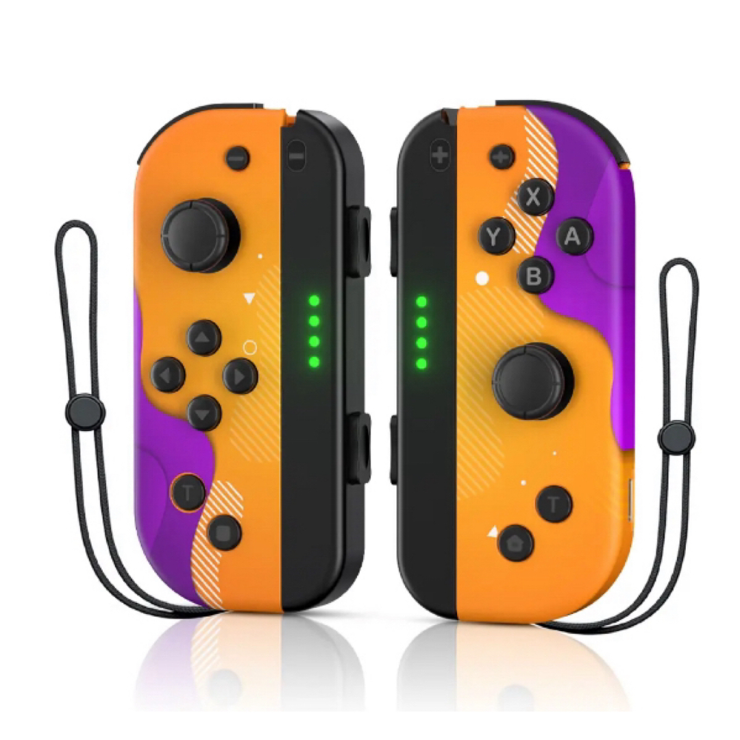 Nintendo Switch Joy-Con ネオンパープル ネオンオレンジ  エンタメ/ホビーのゲームソフト/ゲーム機本体(家庭用ゲーム機本体)の商品写真