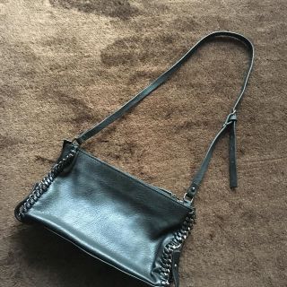 ザラ(ZARA)のレザーポシェット(ショルダーバッグ)