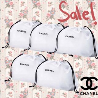 シャネル(CHANEL)のCHANEL シャネル 巾着 コットン ノベルティ 5点 お値下げ不可(ポーチ)