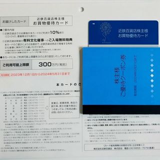 キンテツヒャッカテン(近鉄百貨店)の【最新】近鉄百貨店　株主優待1セット　男性名義(ショッピング)