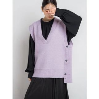 ロートレアモン(LAUTREAMONT)の定価¥29,700❗️lautreamont ラクーン接結ニットベスト(ベスト/ジレ)