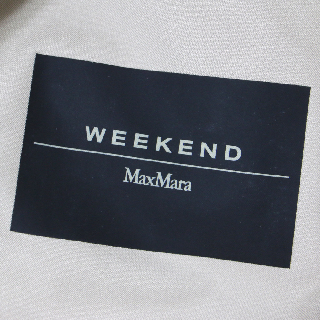 Weekend Max Mara(ウィークエンドマックスマーラ)のWeekend Max Mara ウィークエンド マックスマーラ コート ロング トレンチコート アウター ベージュ 44 ラグランスリーブ ダブルボタン ベルト ロゴ リバーシブル 2WAY コットン スプリングコート 大人 きれいめ 通勤 ブランド【レディース】【中古】 レディースのジャケット/アウター(トレンチコート)の商品写真