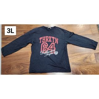 thruxton ロゴ Tシャツ 大きいサイズ 3L XXL 2XL ロンT(Tシャツ/カットソー(七分/長袖))