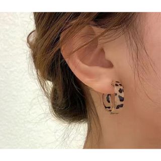 ヒョウ柄ピアス(ピアス)