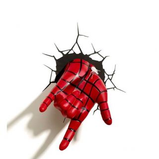 海外限定公式ライセンス商品 スパイダーマンウォールハンドランプ　新品(アメコミ)