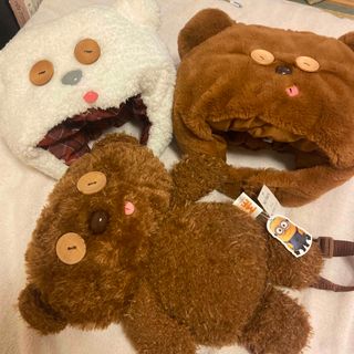 ユニバーサルスタジオジャパン(USJ)のUSJ ティム 帽子 ぬいぐるみハット&ティムぬいぐるみリュック(キャラクターグッズ)