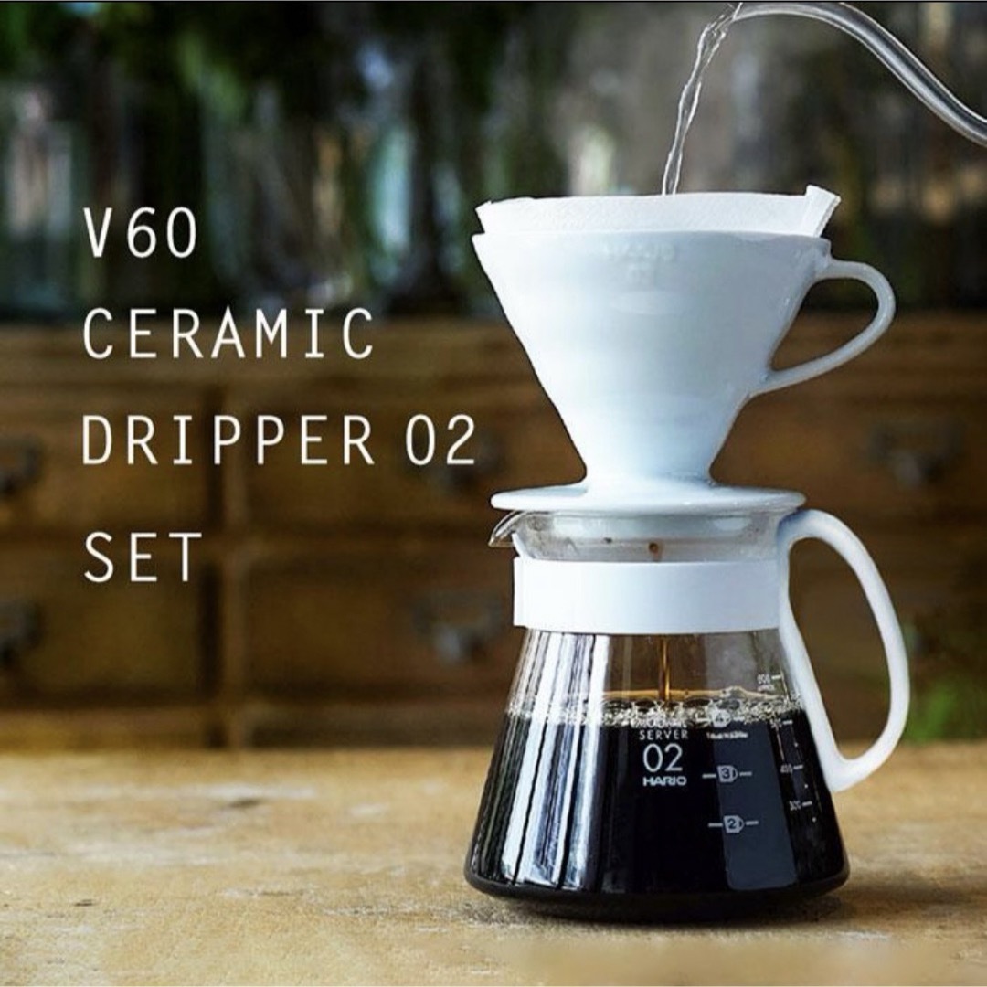 HARIO(ハリオ)のHARIO V60 ドリッパー DEAN&DELUCA コーヒー粉 2袋 セット スマホ/家電/カメラの調理家電(コーヒーメーカー)の商品写真