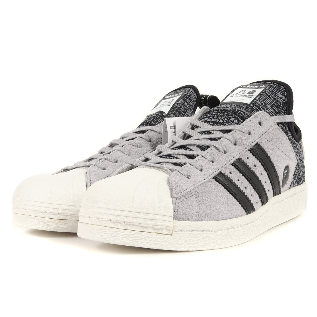 A BATHING APE(アベイシングエイプ)の新品 A BATHING APE ア ベイシング エイプ サイズ:27.5cm 17SS NEIGHBORHOOD adidas SUPERSTAR BOOST NH BAPE (CG2917) ネイバーフッド アディダス スーパースター ブースト グレー US9.5 ローカット スニーカー コラボ シューズ 靴 【メンズ】 メンズの靴/シューズ(スニーカー)の商品写真