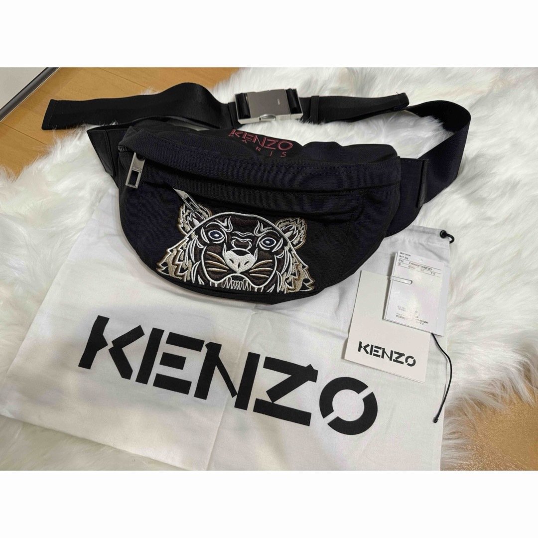 KENZO ケンゾー ボディバッグ 黒 ウエストポーチ - バッグ KENZO ケンゾー ボディバッグ 黒 ウエストポーチ - バッグ