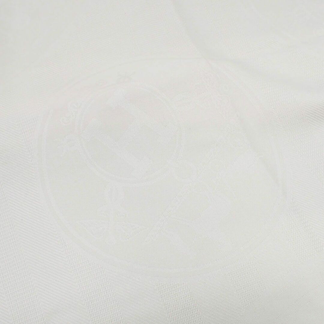 Hermes(エルメス)の未使用品 エルメス ニュー・リブリス ストール 大判 H262494S イヴォワール ホワイト カシミヤ シルク H柄 レディースのファッション小物(ストール/パシュミナ)の商品写真