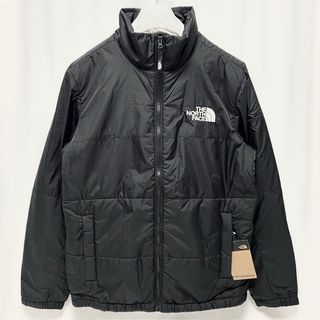 ザノースフェイス(THE NORTH FACE)のM 海外限定 ノースフェイス パファー ジャケット ロゴ ダウンジャケット 黒(ダウンジャケット)