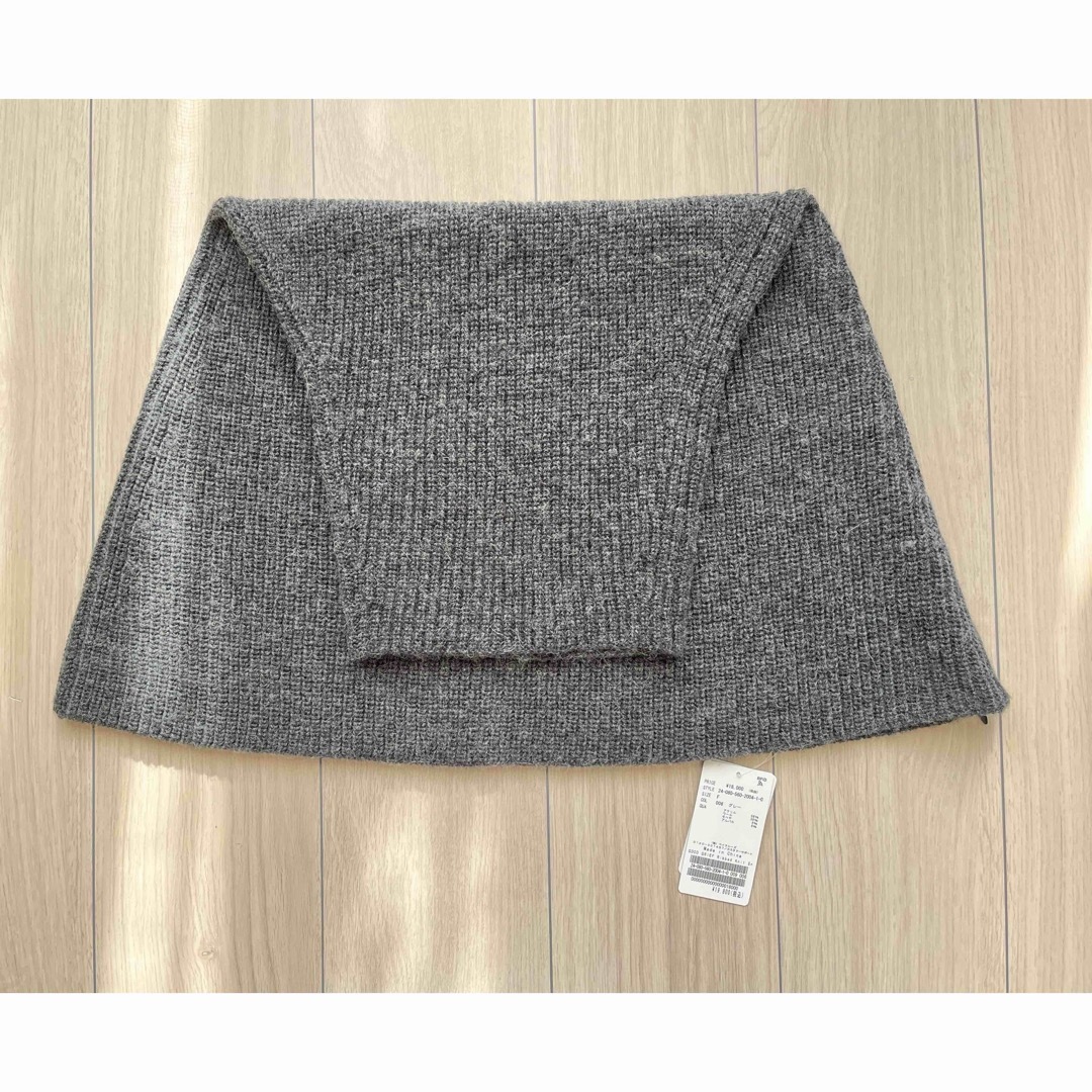 L'Appartement DEUXIEME CLASSE(アパルトモンドゥーズィエムクラス)の新品タグ付【GOOD GRIEF!】 Ribbed Knit Snoodグレー レディースのファッション小物(スヌード)の商品写真