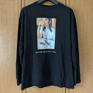 レイジブルー(RAGEBLUE)のRAGEBLUE レイジブルー　餃子の王将　コラボ　長袖Tシャツ　ロンT 黒色(Tシャツ/カットソー(七分/長袖))