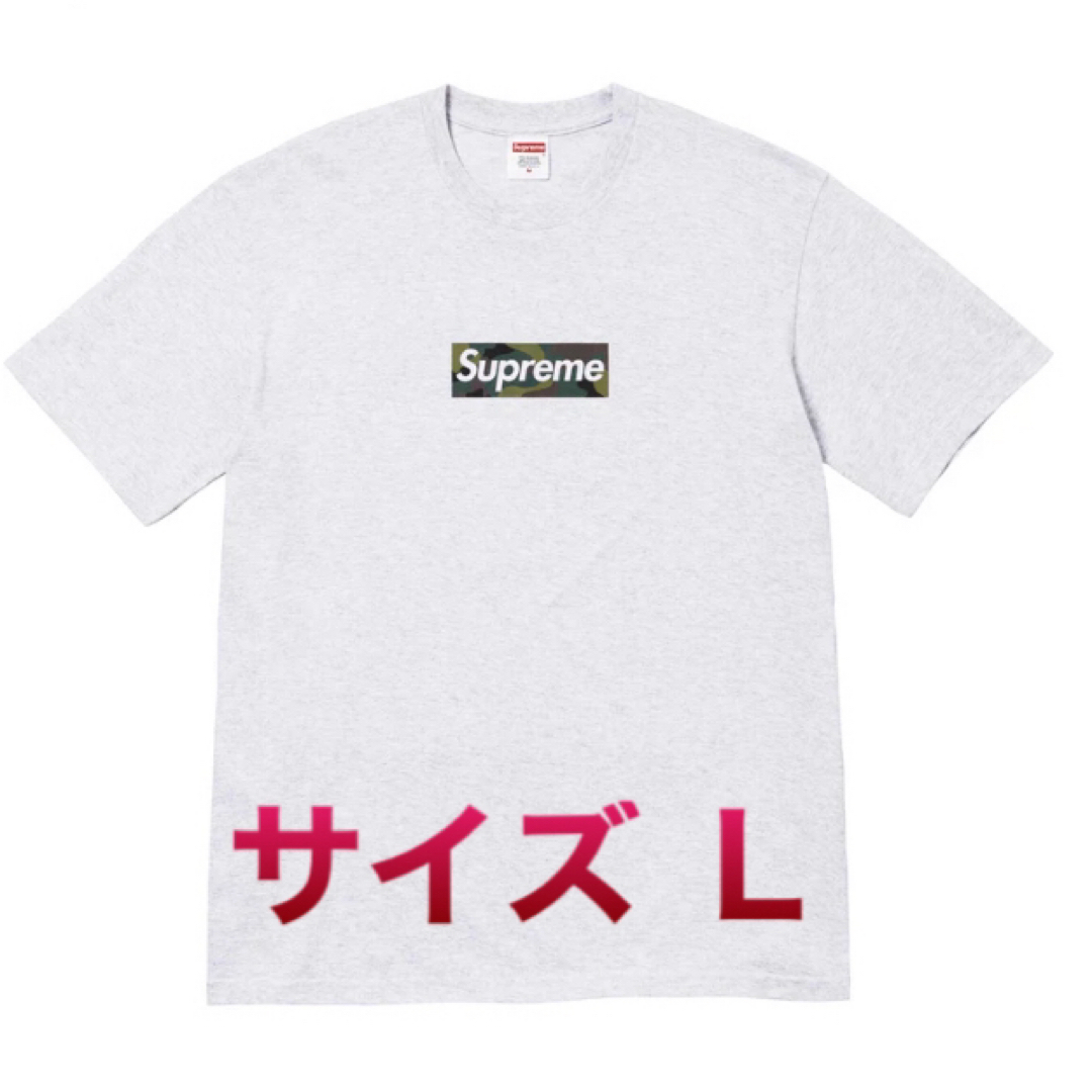 Tシャツ/カットソー(半袖/袖なし)supreme box logo tee ASH GREY Ｌ　シュプリーム