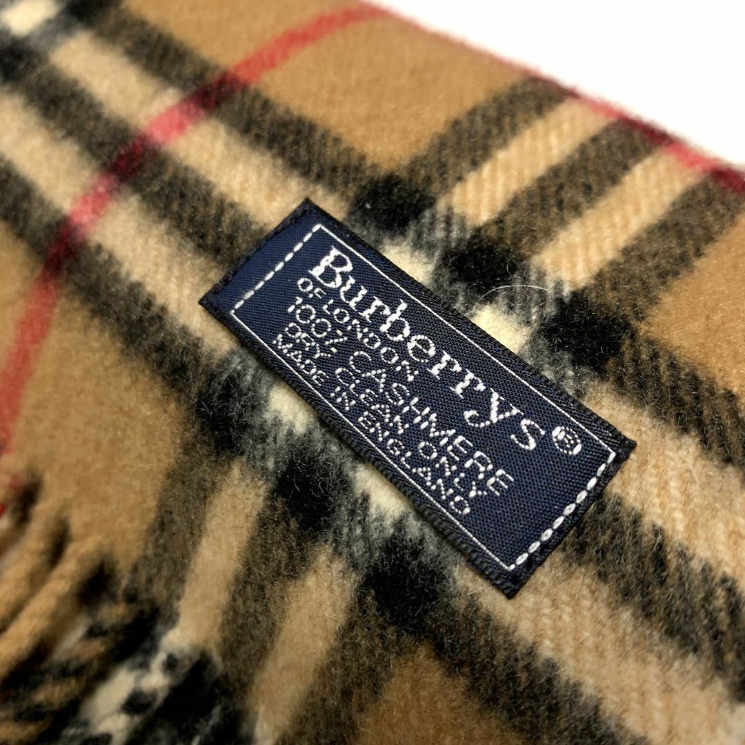 BURBERRY(バーバリー)のバーバリー カシミヤ100% ノバチェック マフラー  #1242b10 メンズのファッション小物(マフラー)の商品写真