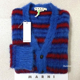 マルニ(Marni)の国内正規品 48 19Awコレクション 美品 マルニ モヘア ニットカーディガン(カーディガン)