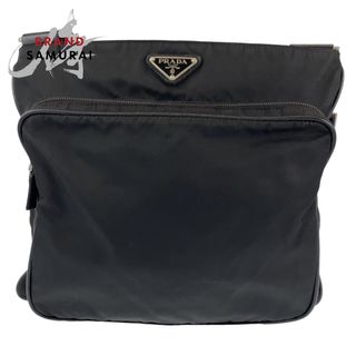 プラダ(PRADA)のPRADA プラダ テスート ブラック 黒 シルバー金具 ナイロン ショルダーバッグ　斜め掛けバッグ レディース 404224 【中古】(ショルダーバッグ)