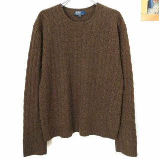 ポロラルフローレン(POLO RALPH LAUREN)の741＊ポロラルフローレン☆カシミヤ100％ ニット セーター トップス＊茶(ニット/セーター)