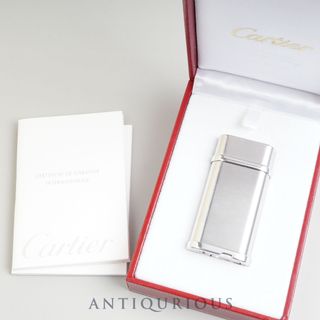 カルティエ(Cartier)のCARTIER カルティエ ライター ゴドロン ヘアライン GP 箱 保証書(タバコグッズ)