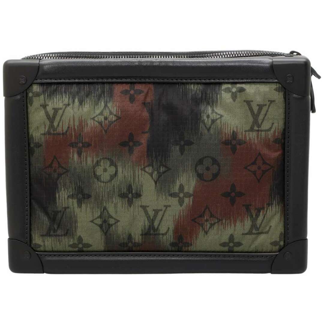 LOUIS VUITTON(ルイヴィトン)のルイヴィトン ショルダーバッグ レザー ナイロン カモフラージュ ソフトトランク M56428 LOUIS VUITTON メンズ メンズのバッグ(ショルダーバッグ)の商品写真