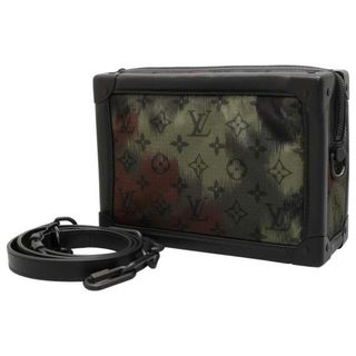 ルイヴィトン(LOUIS VUITTON)のルイヴィトン ショルダーバッグ レザー ナイロン カモフラージュ ソフトトランク M56428 LOUIS VUITTON メンズ(ショルダーバッグ)