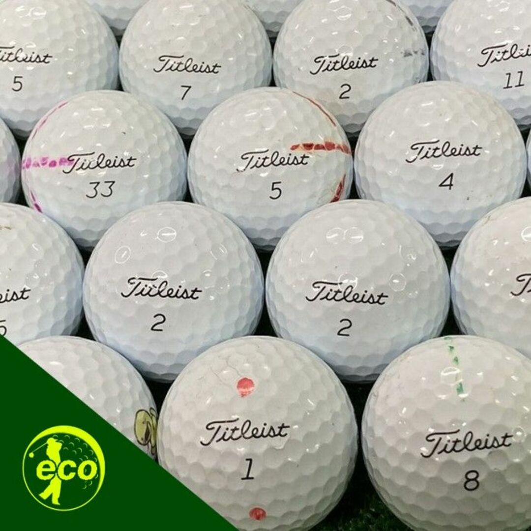 Titleist(タイトリスト)のタイトリスト Pro V1 21年モデル ホワイト ロストボール 30球 B スポーツ/アウトドアのゴルフ(その他)の商品写真