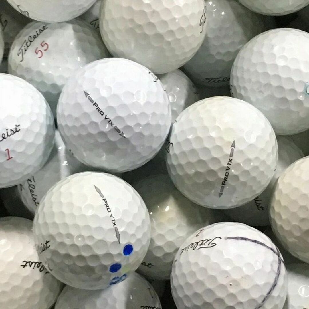 Titleist(タイトリスト)のタイトリスト Pro V1x 年代混合 ホワイト ロストボール 50球 B スポーツ/アウトドアのゴルフ(その他)の商品写真