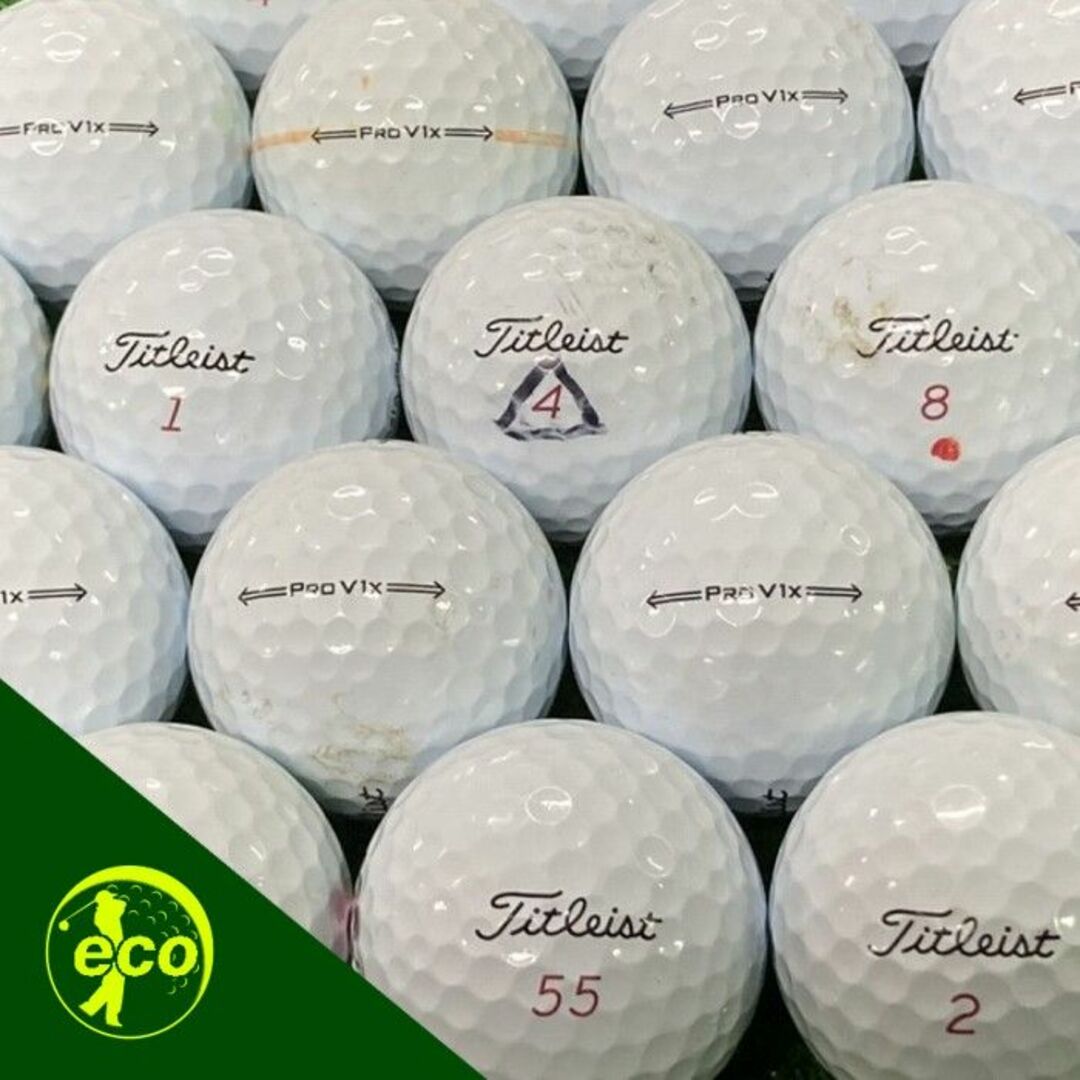 Titleist(タイトリスト)のタイトリスト Pro V1x 21年モデル ホワイト ロストボール 30球 B スポーツ/アウトドアのゴルフ(その他)の商品写真