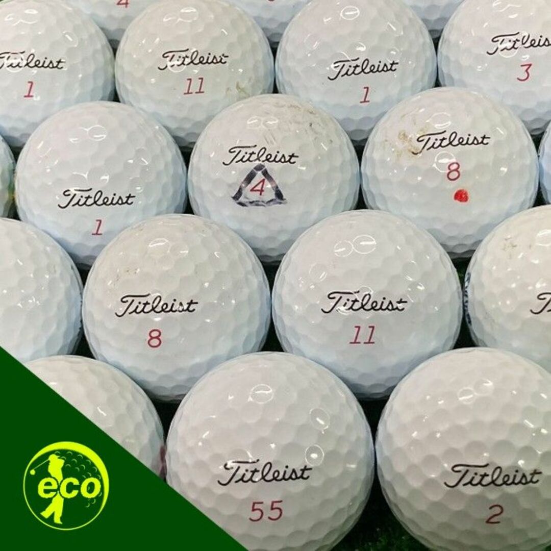 Titleist(タイトリスト)のタイトリスト Pro V1x 21年モデル ホワイト ロストボール 30球 B スポーツ/アウトドアのゴルフ(その他)の商品写真