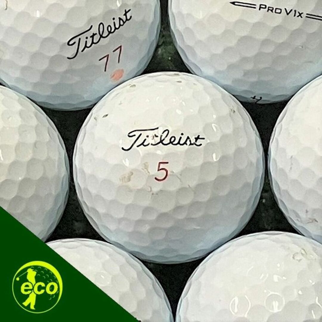 Titleist(タイトリスト)のタイトリスト Pro V1x 23年モデル ホワイト ロストボール 30球 B スポーツ/アウトドアのゴルフ(その他)の商品写真