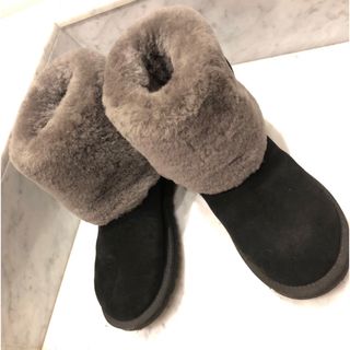 アグ(UGG)のUGG ブーツ ブラック✖️グレー 35(ブーツ)