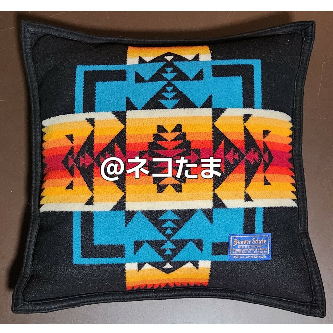 PENDLETON(ペンドルトン)の貴重  Pendleton Beaver State  PILLOW 70's インテリア/住まい/日用品のインテリア小物(クッション)の商品写真