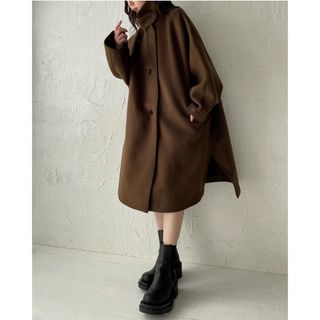 トゥデイフル(TODAYFUL)のErme’ コート　Wool poncho coat(ロングコート)