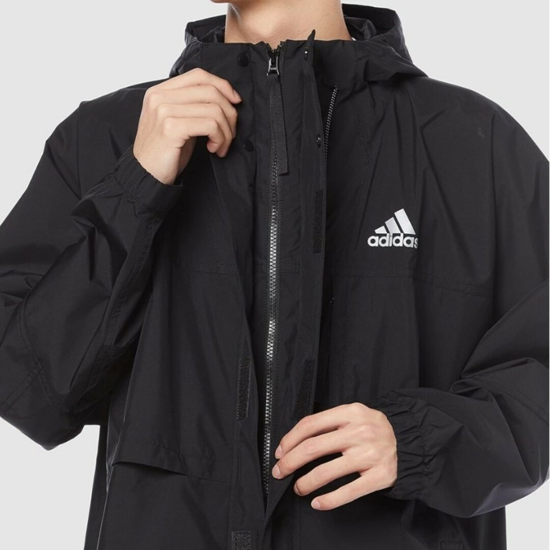 adidas(アディダス)の黒 L アディダス レインコート ポンチョ メンズ レディース コート 撥水 メンズのジャケット/アウター(その他)の商品写真