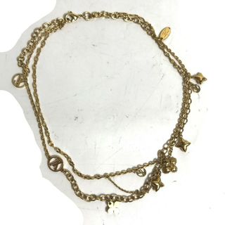 ルイヴィトン(LOUIS VUITTON)のルイヴィトン LOUIS VUITTON コリエ ブルーミング ストラス ラインストーン ネックレス M68374 アクセサリー チェーン ネックレス メタル ゴールド(ネックレス)