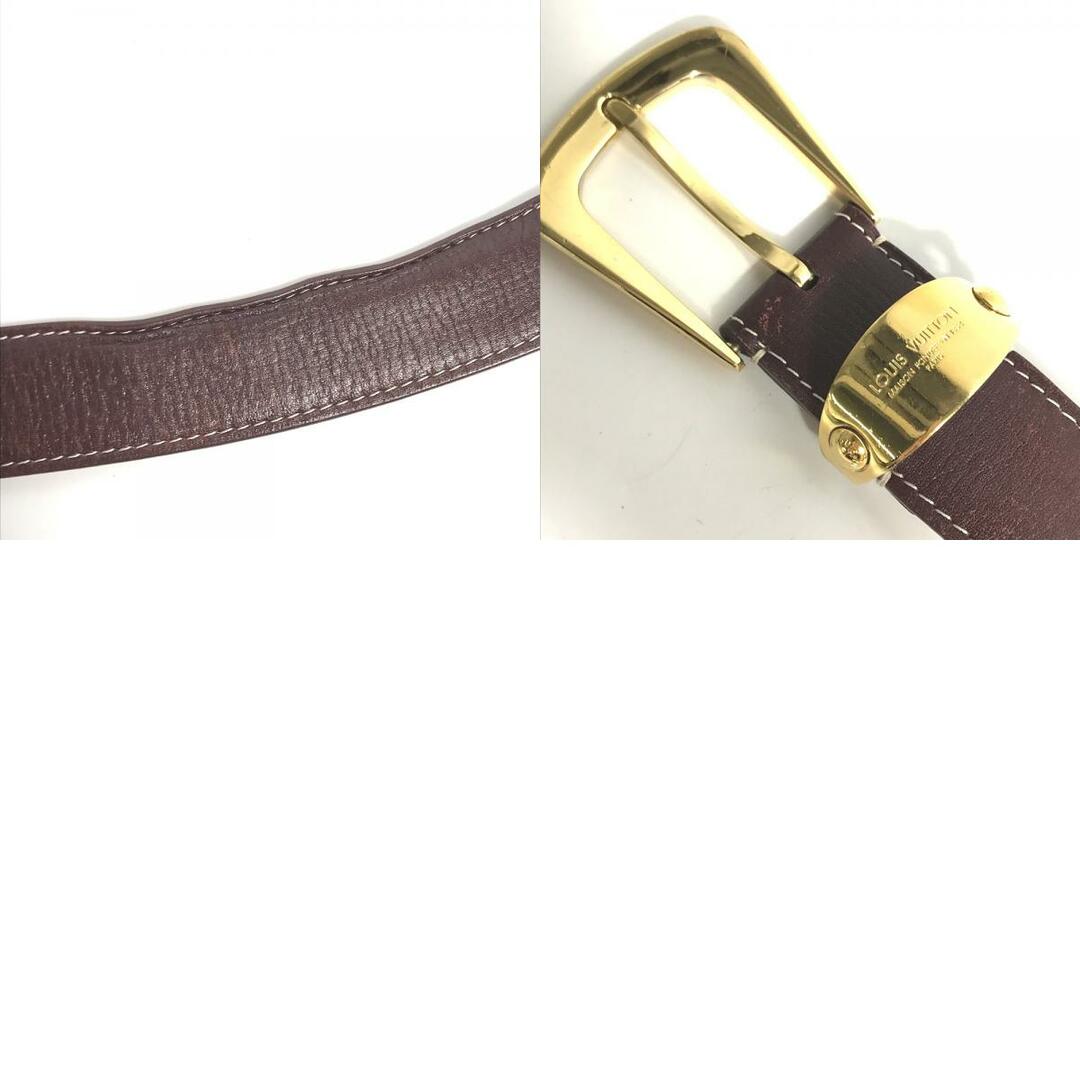 LOUIS VUITTON(ルイヴィトン)のルイヴィトン LOUIS VUITTON M6848V ベルト レザー ブラウン メンズのファッション小物(ベルト)の商品写真