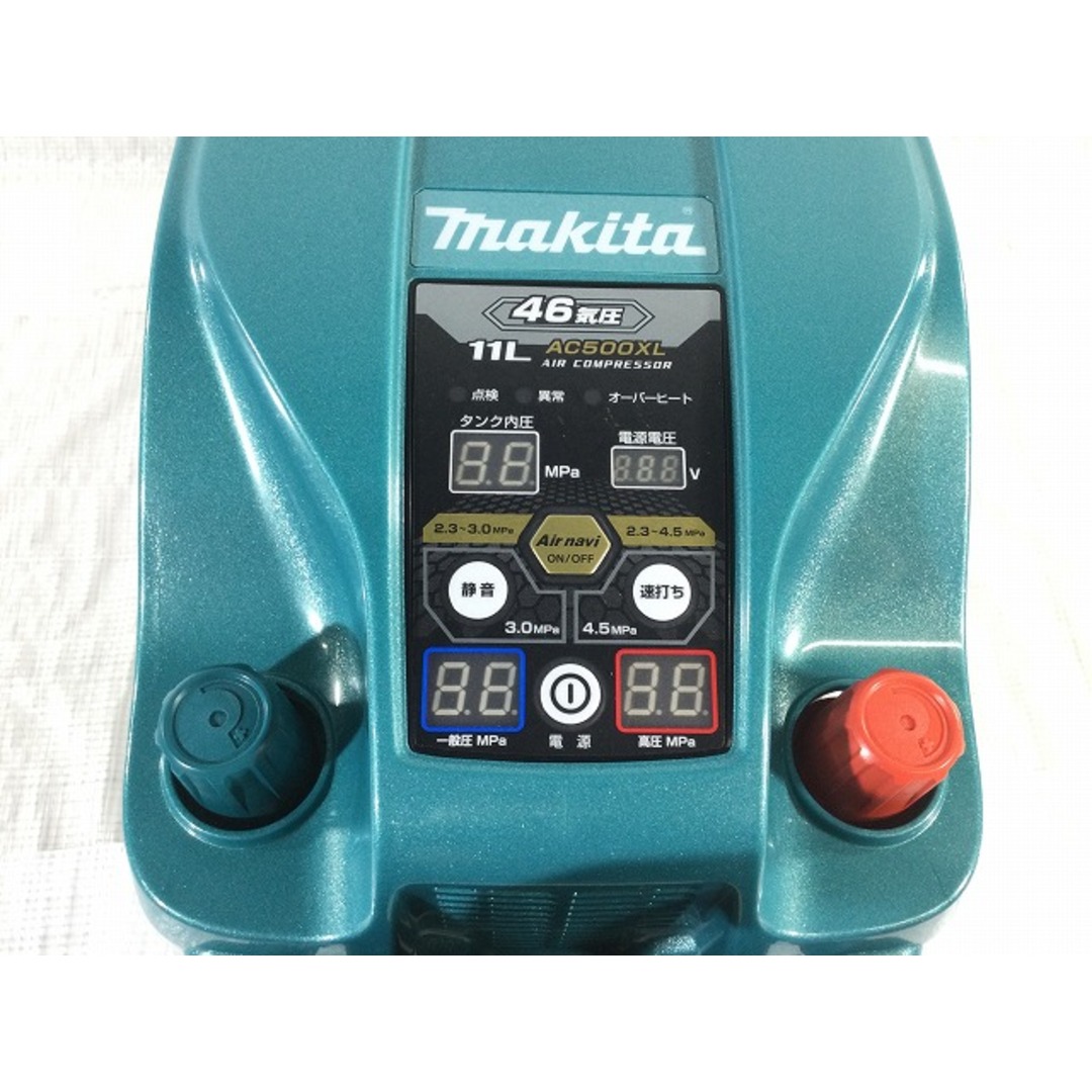 Makita(マキタ)の☆極美品☆makita マキタ 常圧/高圧 エアコンプレッサー AC500XL 青/ブルー エアーコンプレッサー エア工具 エアツール 83510 自動車/バイクのバイク(工具)の商品写真