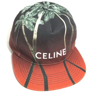 セリーヌ(celine)のセリーヌ CELINE Street Style Cap 2AUU1702Q ロゴ 帽子 キャップ帽 ベースボール キャップ コットン ブラウン系(キャップ)