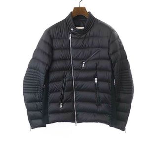 モンクレール(MONCLER)のMONCLER モンクレール 17AW AUBIN ナイロンダウンライダースジャケット ブラック 3 C20914031305(ダウンジャケット)