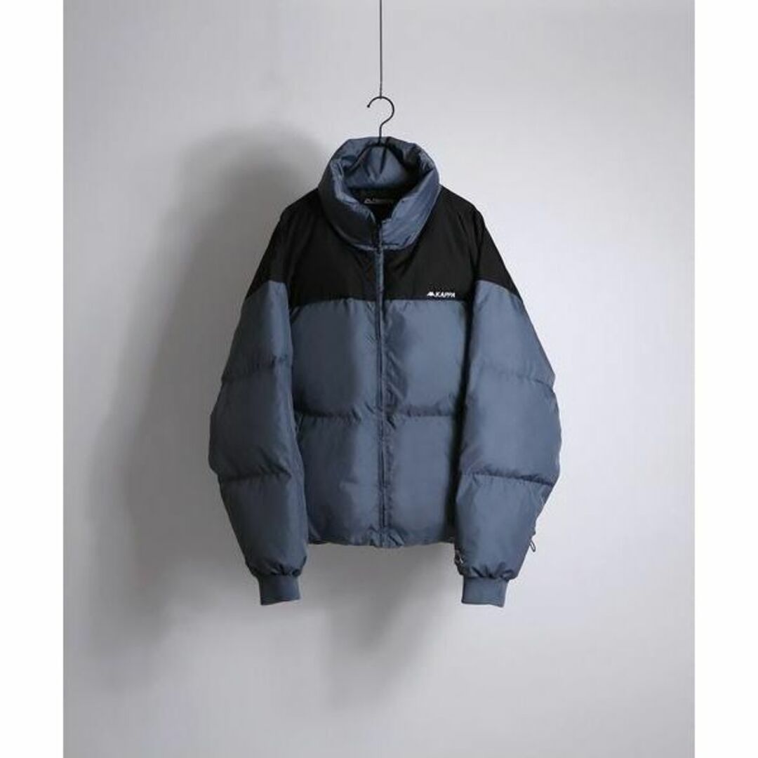 Kappa(カッパ)のKappa カッパ ダウンジャケット ブルゾン  ブルーxブラック M メンズのジャケット/アウター(ダウンジャケット)の商品写真